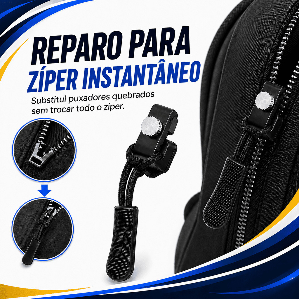 Zíper de Reparo Universal Grande Sem Costura para Malas Mochilas e Bolsas