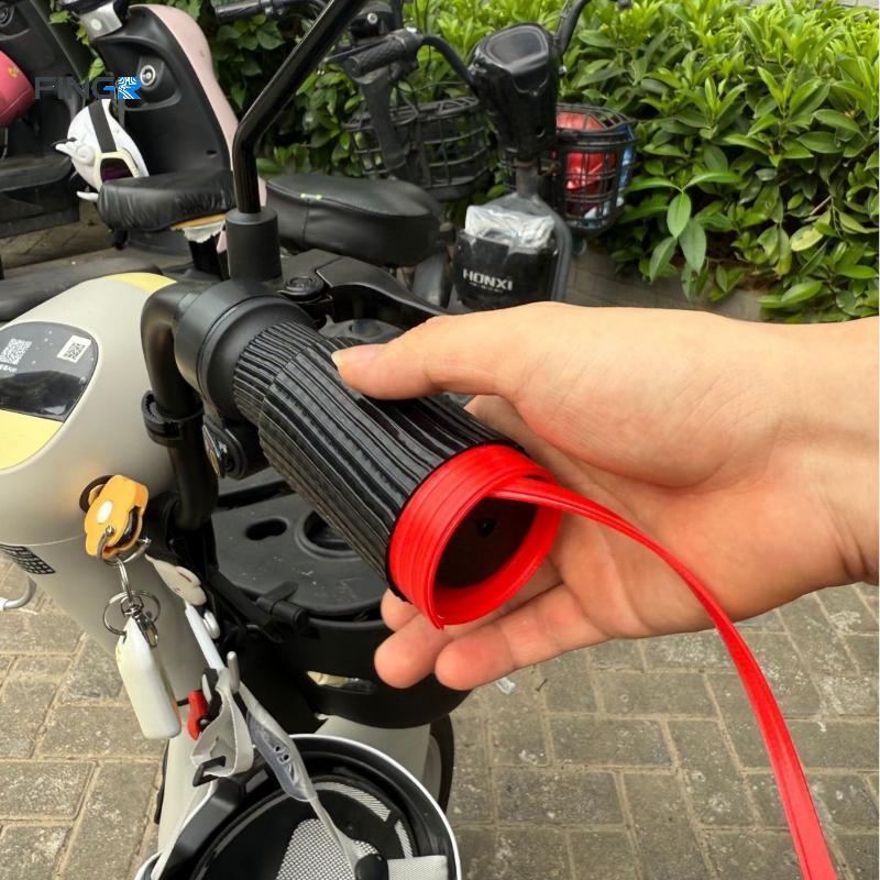 FINGE 1 Par Universal Auto Encolhendo Antiderrapante Motocicletas Aperto Cobre Manga Protetor Capa Motocicleta Silicone
