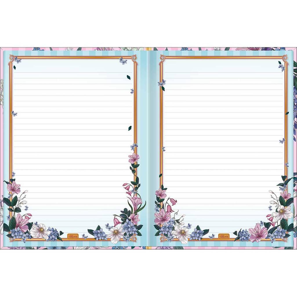 Caderno brochura capa dura colegial 1x1 80 folhas Bridgerton Tilibra