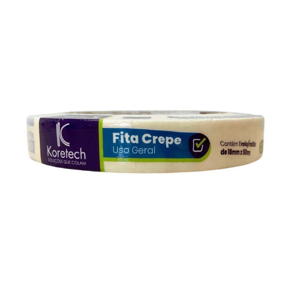 Fita Crepe Pratik para Uso Geral Branca 18mmX50m