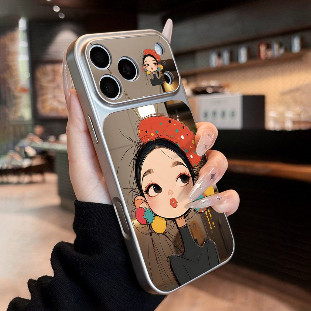 Para Samsung Galaxy A07 M07 F07 A06 M06 F06 A05S M05 A04S A04E M04 F04 A03 Core A03S Capa Macia Prateada para Meninas Bo