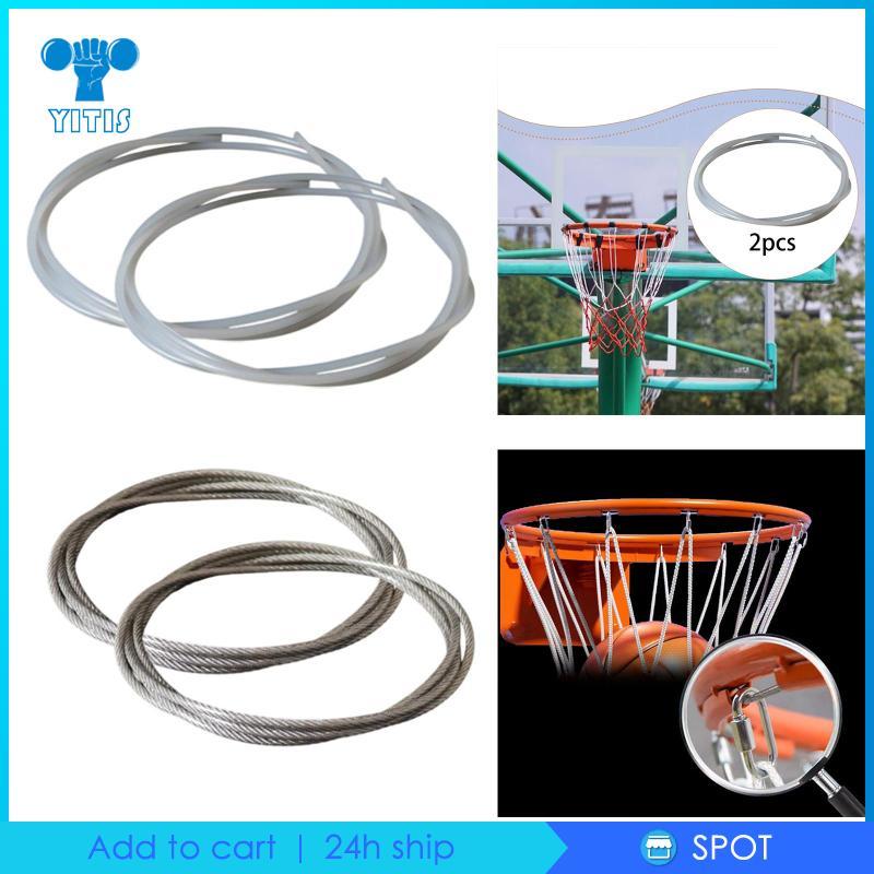 [Yitis] Kit De Corda De Rede De Cesta De Basquete De 2 Peças Com Cabo Durável De Alta Resistência Para Quadros De Placas