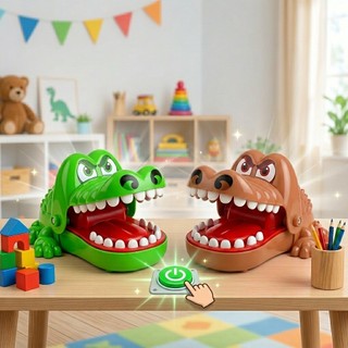 Brinquedo Crocodilo Engraçado Boca Jogo Dentista Mordida Dedo Jacaré Roleta Jogo Brinquedo