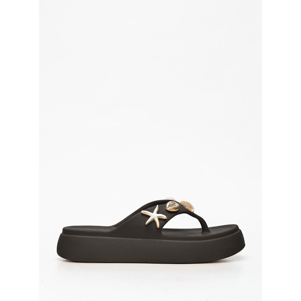 Chinelo Petite Jolie Hush Preto PJ7861