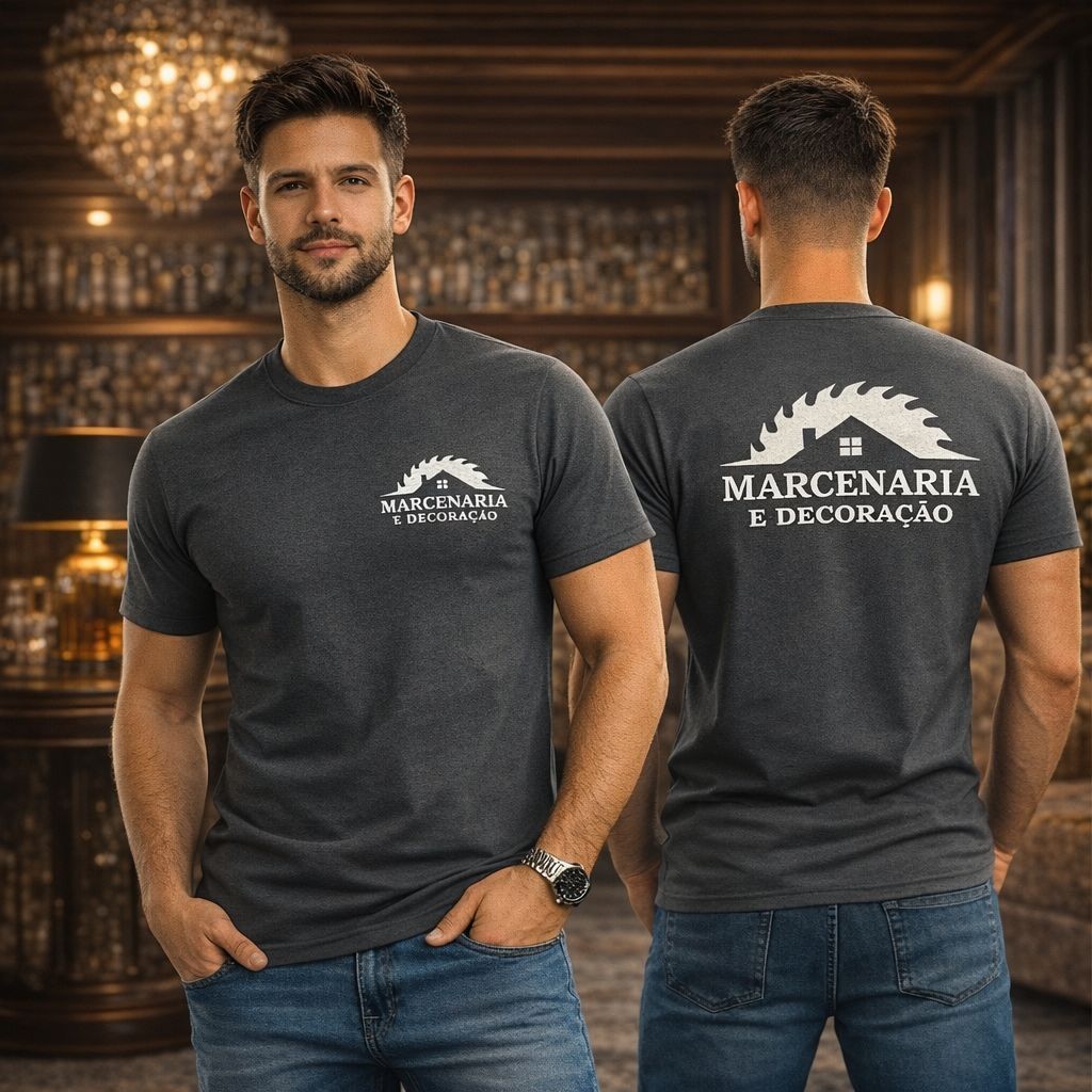Camiseta Marceneiro Marcenaria Uniforme Profissional Serviço RDistribuidora Novo Novo