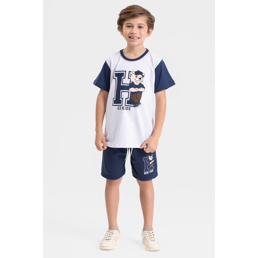 Conjunto Infantil Verão Masculino Menino 2 ao 14 anos Roupa Juvenil - Na Pronta Entrega - Envio Full