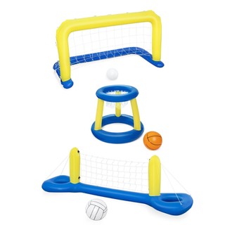 Jogo de água raquete bola crianças voleibol Net basquete suporte quadro futebol handebol gol jogando jogo inflável bola 
