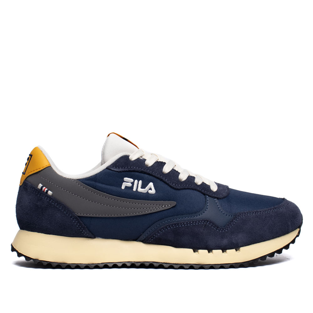 Tênis Masculino Fila Euro Jogger Vintage 90' Marinho/Bege
