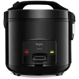 Panela De Arroz Elétrica Preta 10 Xícaras 700W 1,7L Rizzo II Elgin Voltagem:127v