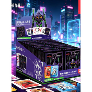 Cartas de jogar VINLAA EVA Neon Genesis Evangelion coleção Anime criativo de alto valor bonito edição limitada