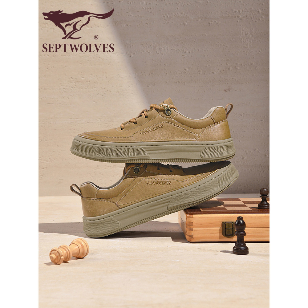 Sete lobos sapatos masculinos 2026 novo estilo sapatos de verão macacão masculino tênis masculino All-Match estilo Retro