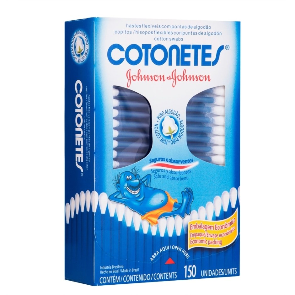 Hastes Flexíveis Cotonetes 150 Unidades
