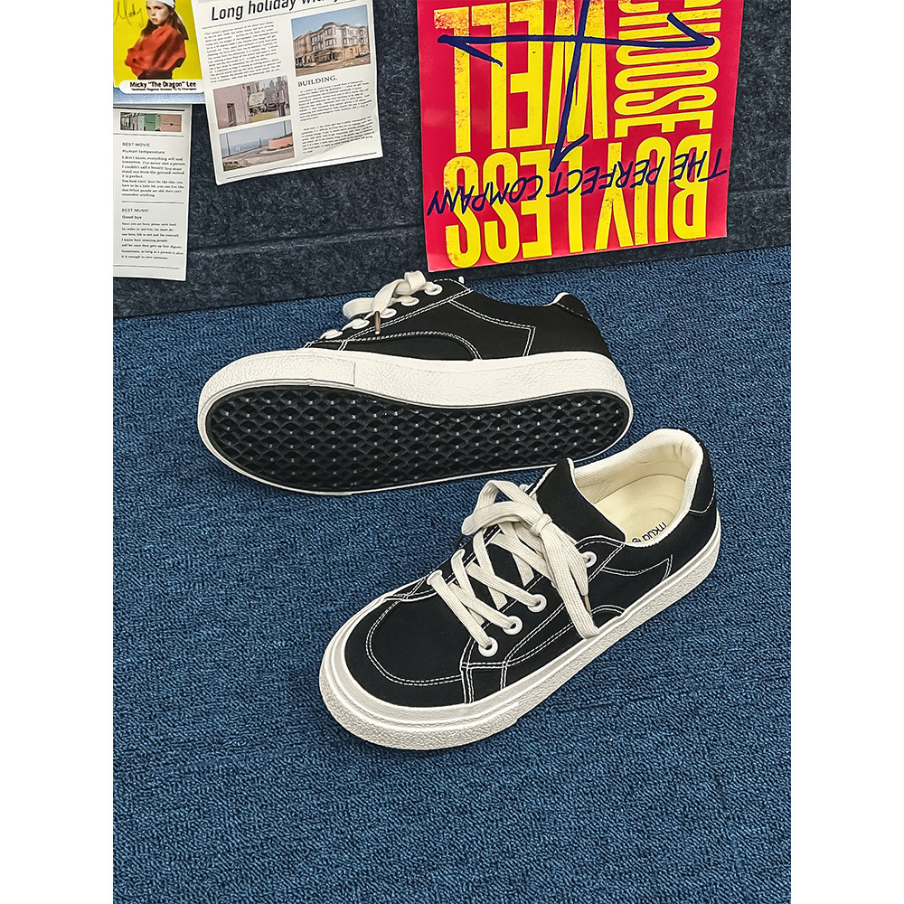 Sapatos de lona masculinos verão respirável tênis 2025 novo estilo masculino sapatos casuais planos sapatos de cano baix