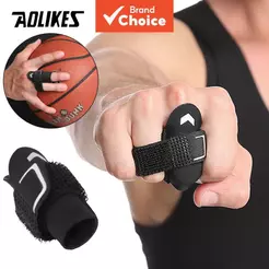 Aolikes 1 peça protetor de dedo ajustável, respirável e estabilizador de pressão para basquete, vôlei e acessórios