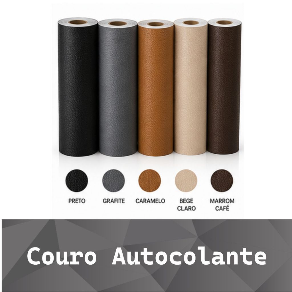 Couro Auto Adesivo para Reparo e Revestimento de Sofá, Bolsa, cadeira, banco de carro 61 X 20CM