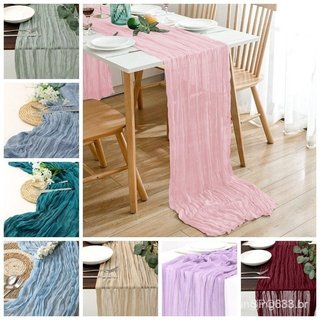 Toalha de mesa rosa Gaze verão boêmio estilo Country 70 Polegada pano de algodão grosso festa de casamento bebê batismo