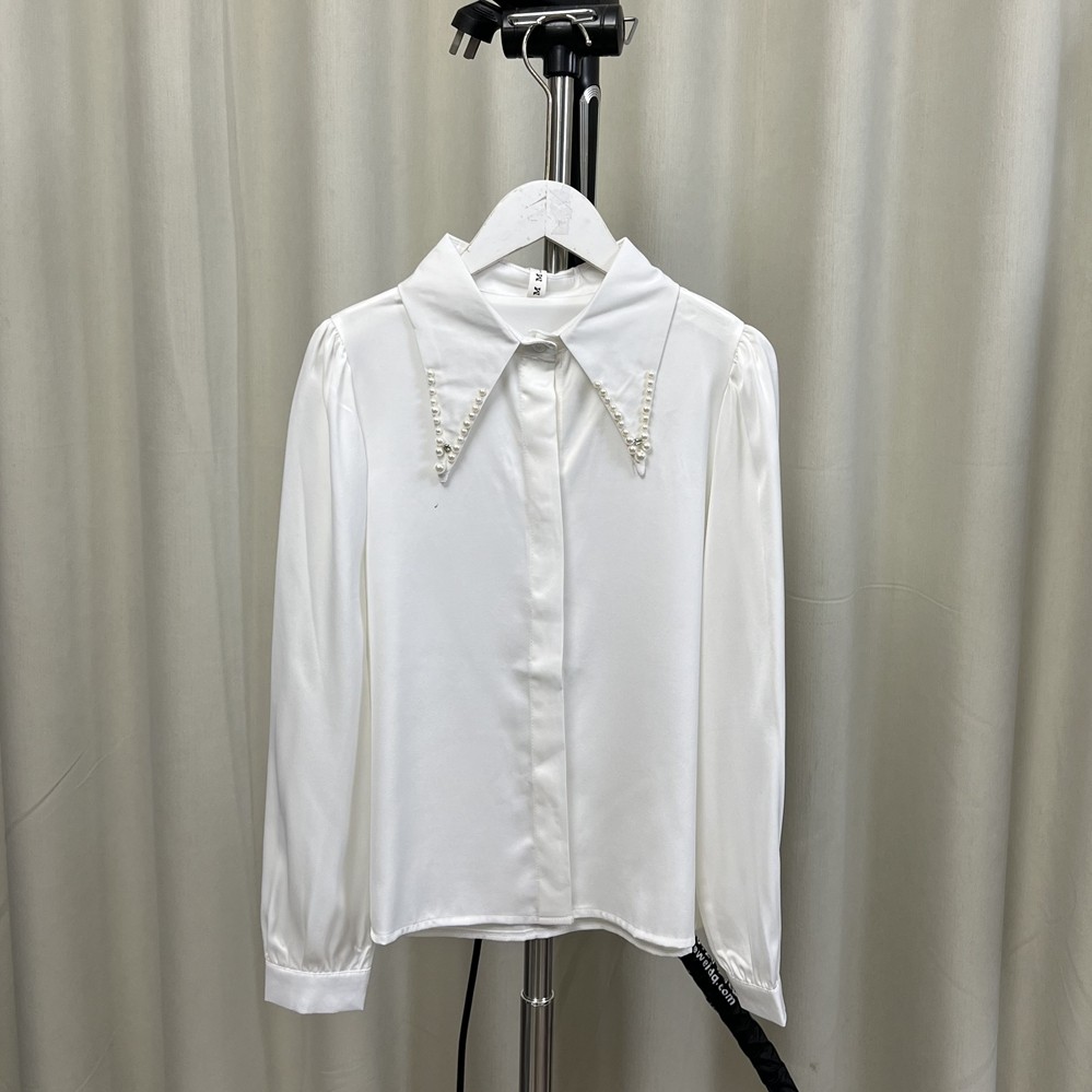 I010 Novo estilo feminino elegante All-Match camisa de manga comprida versão coreana primavera