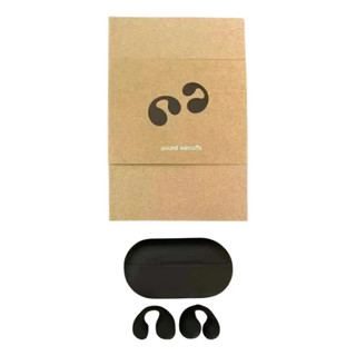 Fone de Ouvido Bluetooth Condução Óssea Open Ear à Prova d’Água Tipo Brinco Preto
