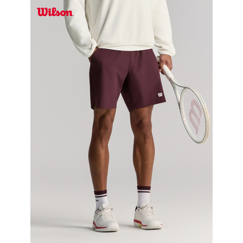 Wilson Wilson Summer Masculino TORNEIO All-Match Tênis Esportivo Confortável Shorts Tecido com Cordão