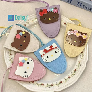 Daisy1 1 Peça Bolsa Simples Pendurada No Pescoço HelloKitty De Armazenamento De Óculos De Couro Portátil Pingente Pendur
