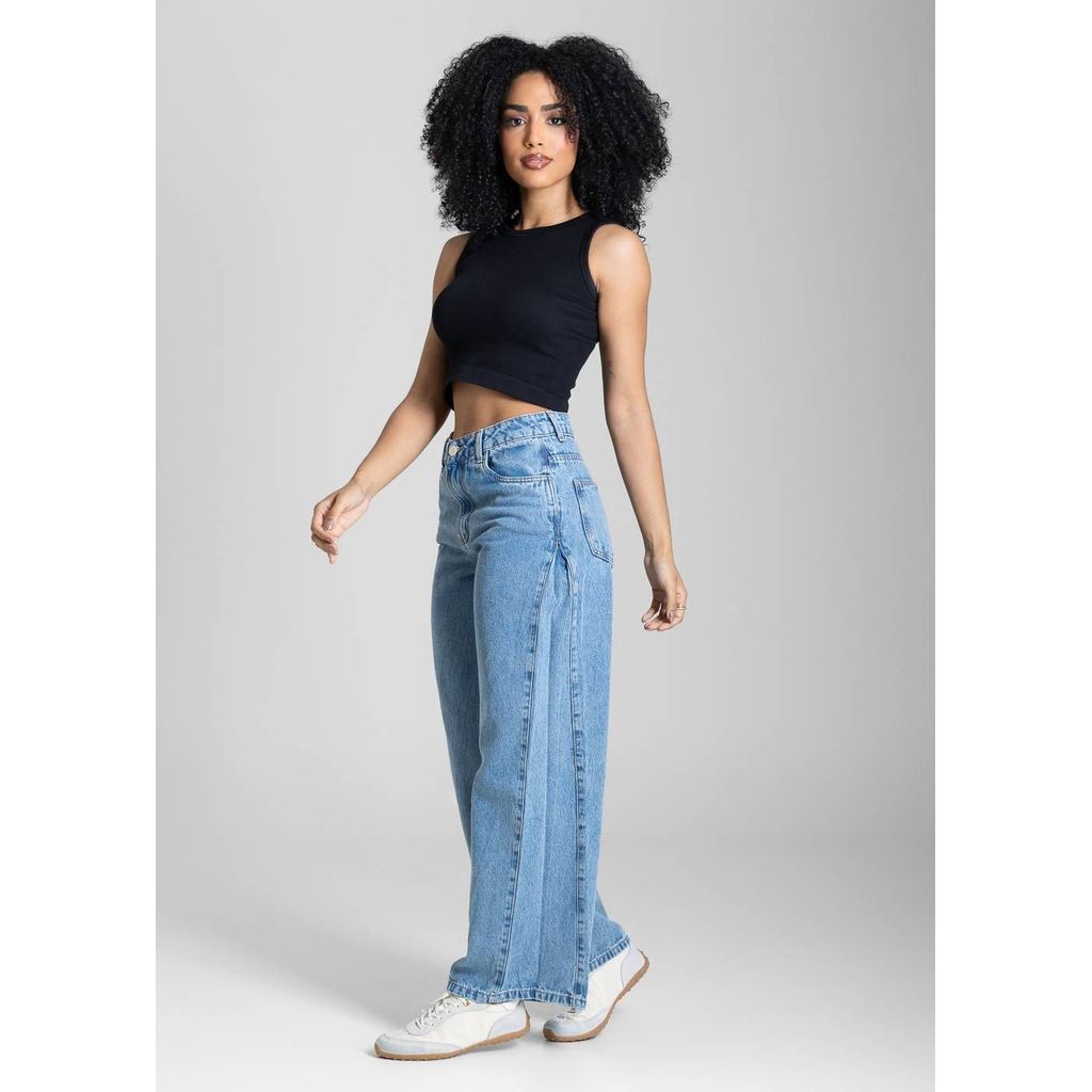 Calça Jeans Sawary Wide Leg Petit - 283465 — imagem 2 de 2