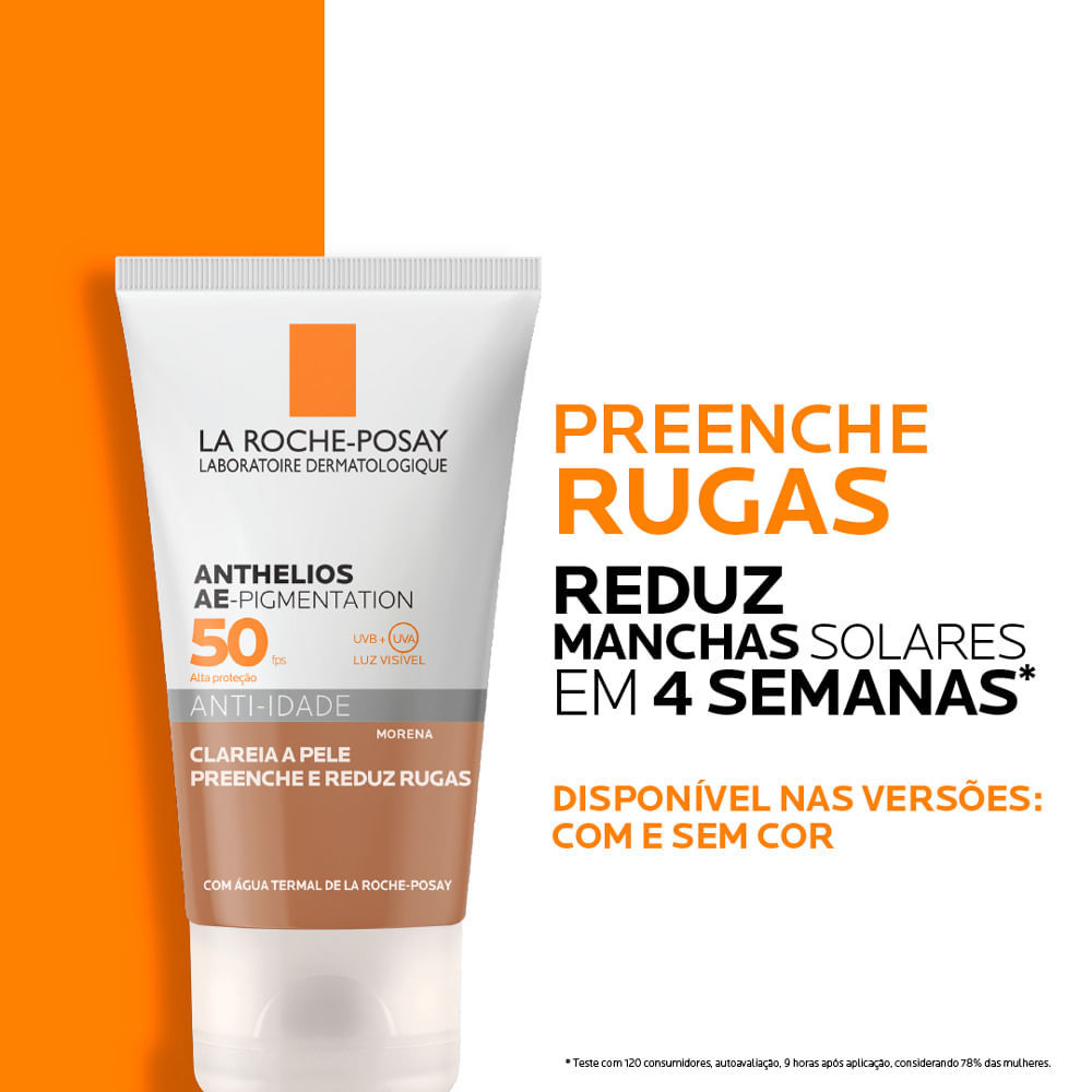 Protetor Solar Anthelios Anti-idade AE-Pigmentation Clareador FPS 50 Cor Morena 40g · foto 2