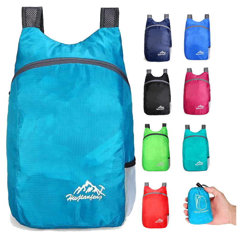 Masculino feminino ao ar livre leve respirável impermeável resistente ao desgaste dobrável mochila de armazenamento 6836