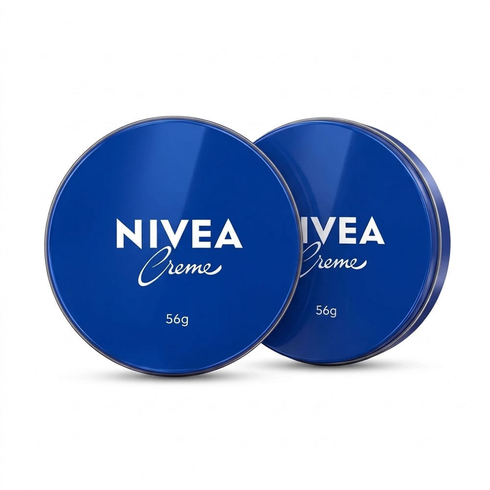 Kit 2 Creme Hidratante Nivea Clássico Lata 56g Cada