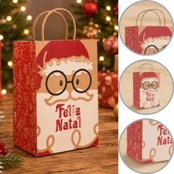 10~30 SACOLA P/ PRESENTE NATAL PP 18X12X25 DIVERTIDO 6271 ( NATAL IDEIA 2026 )