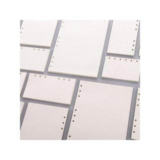 Destacável 6 buracos recarga de folhas soltas A4B5A5A6A7 grade livro página interna linha Horizontal em branco caderno n