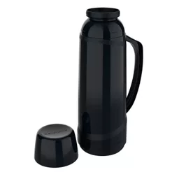 Garrafa Térmica 1L Cristal Soprano Preta