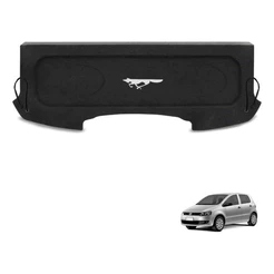 Tampão Porta Malas Bagagito Fox 2003-2022 Grafite Cordão 4 Portas Com Cordinhas Furação Para Falante