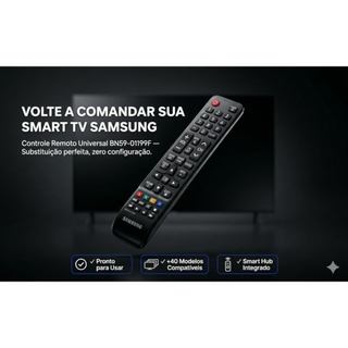 Controle remoto universal para todos os televisores Samsung, substituição para todos os televisores LCD LED HDTV Samsung