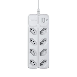 Protetor Eletrônico Intelbras com 8 Tomadas EPE 2008 Branco