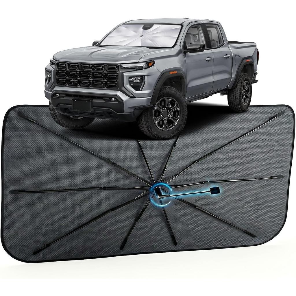 Guarda-sol para para-brisa de automóveis, compatível com o GM Canyon dos modelos 2023-2026, com ajuste perfeito na propo