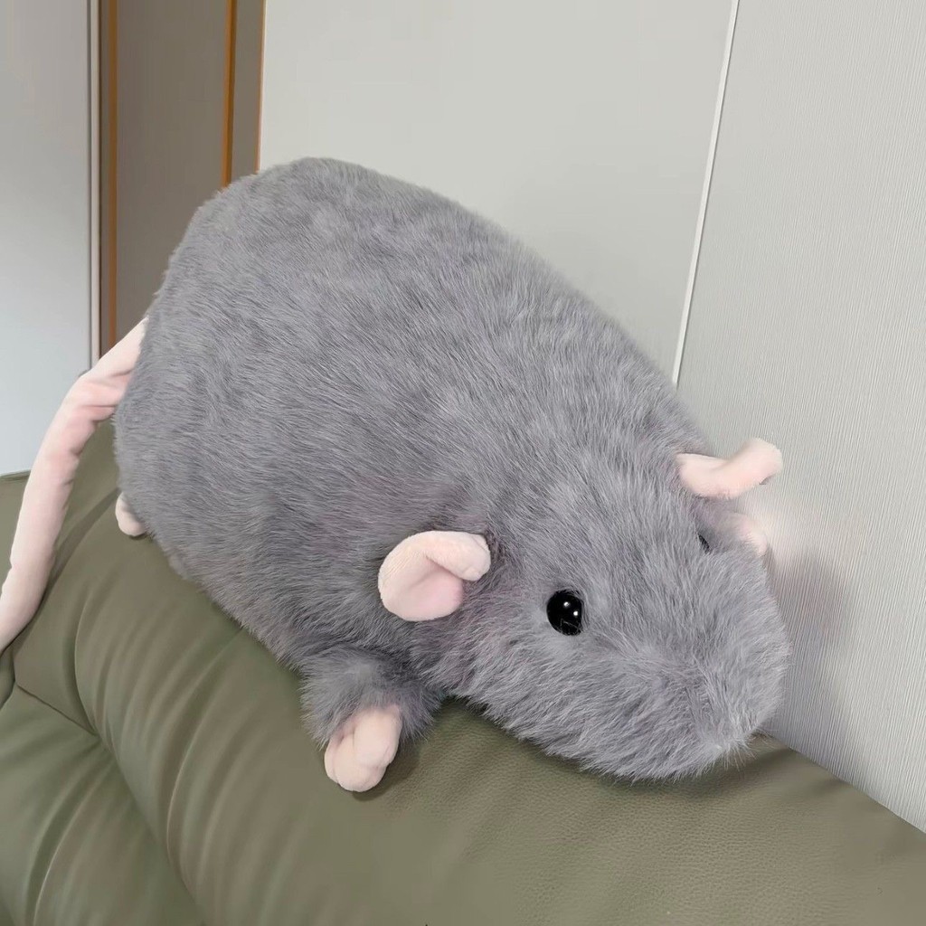 Pelúcia de porquinho-da-índia, rato grande, brinquedo de pelúcia infantil fofo para dormir, almofada simulada, porquinho