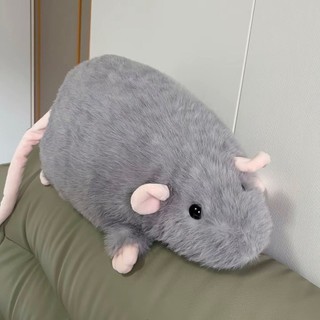 Pelúcia de porquinho-da-índia, rato grande, brinquedo de pelúcia infantil fofo para dormir, almofada simulada, porquinho