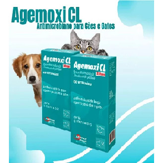 Agemoxi Cl 250mg Antimicrobiano Cães e Gatos 10 Comprimidos - Agener União