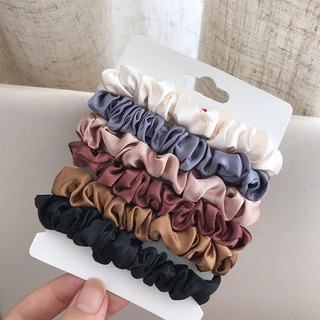 Laço de Cabelo Solto de Seda Adequado para Scrunchies Linha de Cabelo Celebridade da Internet Corda de Cabelo Simples Co