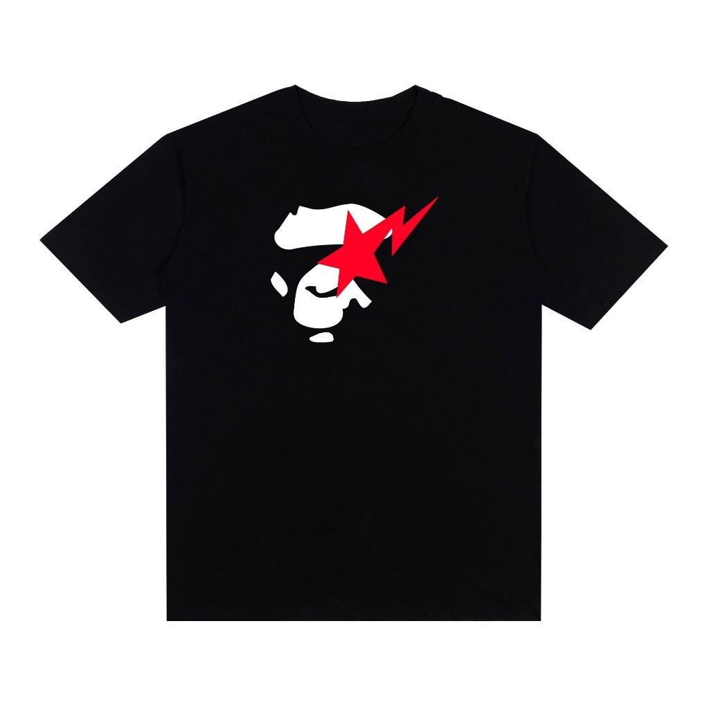 [Camiseta Premium em Algodão Puro]VOR Camiseta Streetwear Bathing Star Estampada Camiseta Oversized Algodão