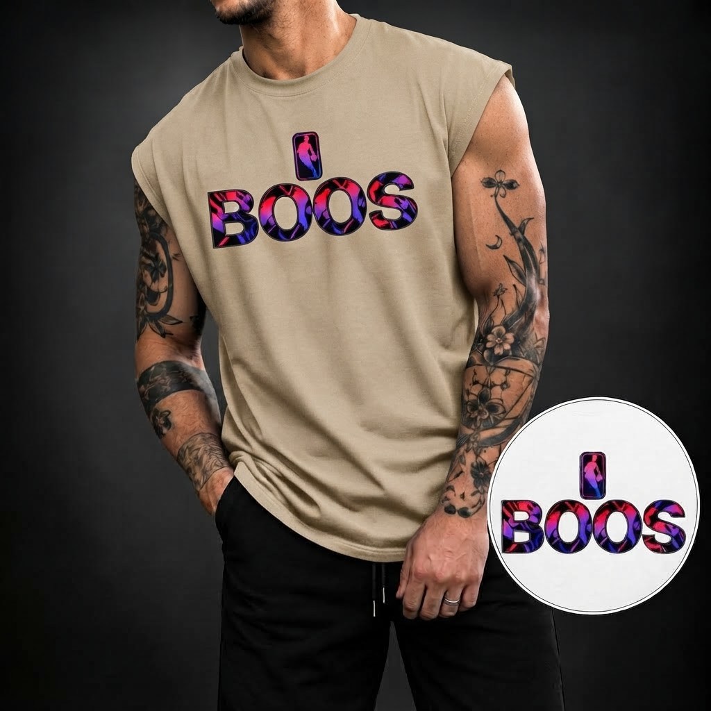 Camiseta Regata Machão Masculina Oversized Streetwear Bss Roxo Academia Fitness Moda Urbana Casual Dia a Dia