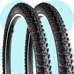 2X Pneu aro 26 Excess Levorin Preto Cravo Mountain Bike passeio Trilha com cravo