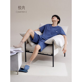 [5A Antibacteriano] Pijama interno masculino verão puro algodão Shorts de manga curta Loungewear terno de verão masculin