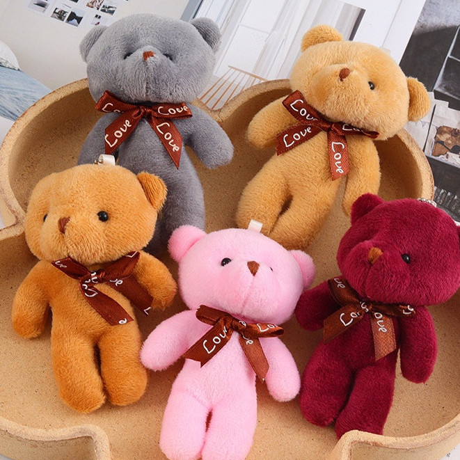 10 unidades, cada uma com 12 cm, ursinho de pelúcia/brinquedo macio para crianças, S6NA.