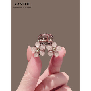 Requintado flor strass Mini pequeno garra clipe lateral franja clipe princesa cabeça para trás Volume de cabelo pequeno 