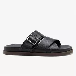 Sandália Masculina Dock Couro Preto