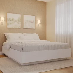 Cama Queen Araça CabeCasa MadeiraOriginals Branco Branco
