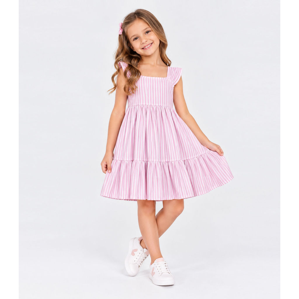 Vestido Verão Feminino Select Rosa — imagem 2 de 2