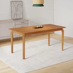 Mesa Candian 180 x 0,90 sem Vidro Tampo Amadeirado Marrom/Cinamomo 180