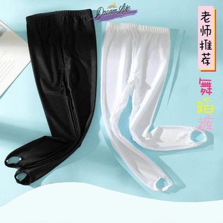 Calças de pé de dança crianças calças de musculação meias de dança Ballet Bodysuit calças de perna de gancho elastano ca